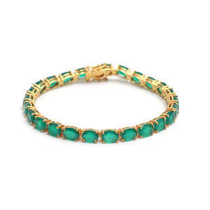 Export Quality Emerald Stone <b>Bracelet</b> Premium Gemstone Jewelry Custom <b>Beaded</b> <b>Bracelet</b> for Fashion and Lifestyle Products - Product Image 1