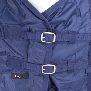 Bonnet d'oreille pour cheval respirant et personnalisé en laine peignée, écologique, imperméable, coupe-vent, léger, 100 % polyester à carreaux avec fermeture éclair pour l'équitation - Product Image 6