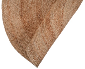 Alfombra de Yute Lisa de 6 pies, Tejida a Mano y Cosida a Máquina, con Patrón Geométrico, Pelo Mediano, Ecológica, Apta para Mascotas, Reversible y Antideslizante - Product Image 6
