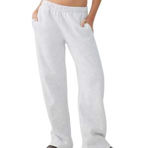 กางเกงวอร์มขายาวทรงหลวมเอวสูงสำหรับผู้หญิง ผ้าฝ้ายฟลีซ สั่งผลิตได้ ขายส่ง - Product Image 5