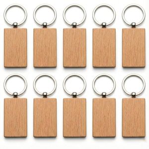 Lotes de llaveros de madera sin pintar, formas de madera para manualidades, en pulgadas, para pintar, arte con resina, decoupage y bricolaje - Product Image 6