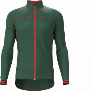 เสื้อจักรยานแขนยาวผู้ชาย สีขาวนวล ซิปเต็มตัว ทรงพอดีตัว สำหรับปั่นจักรยานเสือหมอบ เสื้อจักรยานกันหนาว เสื้อผ้ากีฬา - Product Image 6
