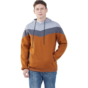 Sudadera con Capucha para Hombre, de Invierno, Tejido Terry, Transpirable, de Secado Rápido, Ecológica, Informal, Negra y Beige, Manga Larga, Corte Regular - Product Image 1