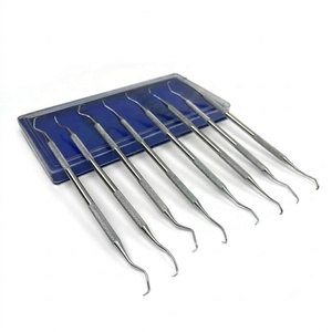 Juego de Curetas Gracey de Alta Calidad, 18 Piezas, Instrumentos Dentales para Periodoncia, Raspado de Raíces, Reutilizables, Acero Inoxidable de Grado Alemán - Product Image 2