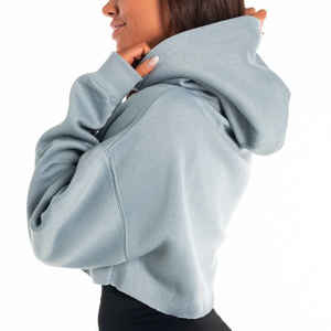 Sudaderas con Capucha Lisas o Estampadas para Mujer, Cálidas para Invierno, Transpirables, Tejidas, Holgadas, Casuales, con Logotipo Frontal, Venta al Por Mayor, Personalizadas, de Calidad - Product Image 2