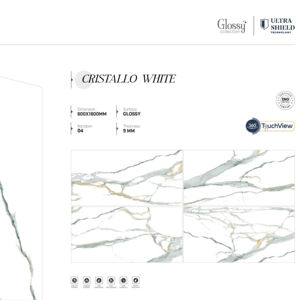 Carreaux de porcelaine brillants de qualité export, formats 800x1600, 1200x1800, 750x1500 mm, grandes dalles pour intérieur de luxe et usage commercial - Product Image 1