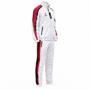Conjunto Deportivo de Chaqueta y Pantalones Cortavientos para Hombre, Chaqueta Deportiva de Alto Rendimiento, Resistente al Viento, Tejido de Poliéster Ecológico de Secado Rápido - Product Image 6