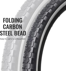 Juego de Neumáticos para Bicicleta Cruiser, Neumáticos Clásicos Plegables para Bicicleta, y Par de Cámaras de Aire con Palancas para Desmontar Neumáticos, para Bicicletas de Playa y Ciudad - Product Image 4