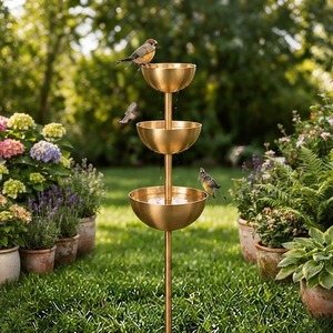 Brass <b>Wind</b> <b>Spinner</b> Bird Feeder High Quality Customized Design Polished Finish Outdoor Use - Product Image 4