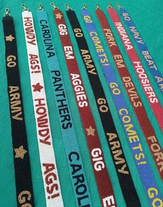 Correa de cuentas bordada con estrellas, totalmente hecha a mano con cuentas de semillas, ideal para móviles y bolsos de mano, de la India, ¡la más vendida! - Product Image 4