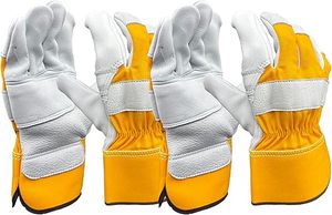 Gants de travail en cuir robustes pour la sécurité industrielle - Product Image 4