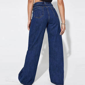 Pantalon en jean pour femme fabriqué en usine, vente en gros, fabrication OEM, confortable, écologique, vente en ligne - Product Image 4