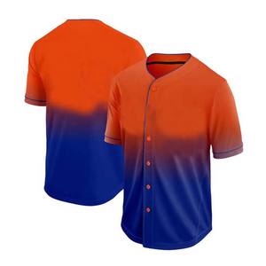 Maillot de baseball unisexe personnalisé ELIXE SPORTS, imprimé par transfert thermique, en spandex/coton, grande taille, respirant, confortable, 220g, pour le sport - Product Image 2