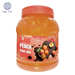 Conveniente botella de embalaje sabor a melocotón mermelada jarabe líquido burbuja té ingrediente - Product Image 1