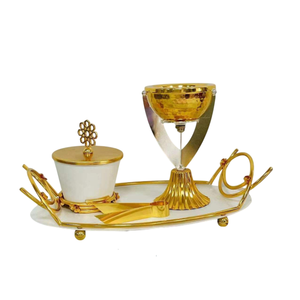 Brûleur d'encens en métal fait main avec finition martelée, diffuseur aromatique, utilisation toute saison, parfum d'intérieur, porte-encens - Product Image 5