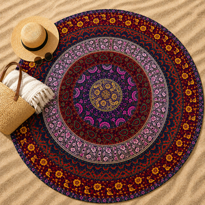 Toallas de Playa Mandala Modernas de Lujo con Diseño Personalizado, Ecológicas, de Secado Rápido, 100% Algodón, Toalla Grande para Uso en la Playa - Product Image 3