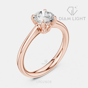 Bague de fiançailles solitaire ronde 1,00 carat, bijoux fins, certifiée IGI, or blanc 14 carats, diamant de laboratoire, bague d'anniversaire - Product Image 4