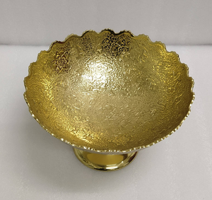 Aluminium Decorative Bowl Hot Selling Kitchenware High Quality Gold-Plated Brass Bowls for Serving. - Product Image 3