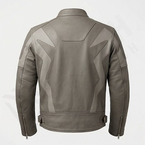 Veste de moto en cuir véritable pour homme de qualité supérieure, nouvelle arrivée, vestes de moto d'hiver, protections amovibles, personnalisables - Product Image 2