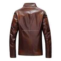 Blouson de moto en cuir de vachette marron sur mesure pour homme, modèle 2025, haute qualité, hiver, chauffant, fermeture éclair, fourrure de renard, respirant, tendance, vente chaude