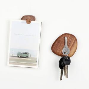 Organizador de Llaves Magnético de Madera con Diseño de Cuerda de Escalera, para Colgar en el Techo, Decoración Moderna para la Entrada del Hogar - Product Image 1