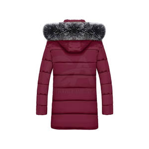 Chaqueta de invierno informal para hombre, parka con capucha de piel sintética, chaqueta cálida para exteriores, chaqueta para clima frío en talla adulta. - Product Image 2