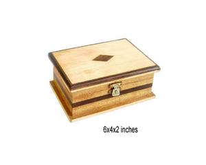 Handcrafted Eco-Friendly Polished Solid Wood Storage <b>Box</b> with Lock Premium <b>Keepsake</b> <b>Box</b> Wall-Mounted Decorative Multipurpose - Product Image 1