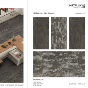 Carreaux de porcelaine contemporains avec surface métallique 60x120cm 600x1200mm 24x48 pour espaces intérieurs de luxe - Product Image 1