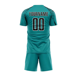 Camiseta de fútbol personalizada para adultos, camiseta de fútbol personalizada con tu nombre, número, logotipo del equipo, pantalón corto de verano transpirable de secado rápido de alta calidad - Product Image 2