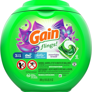 Oxi Boost Febreze Freshness Eco-Friendly, 42 Paquetes de Detergente para Ropa, Aroma Brisa Lunar, Fragancia Floral de Jazmín - Gain Flings - Product Image 4