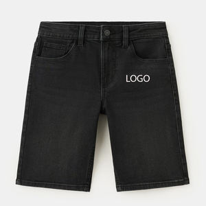 Shorts en jean décontractés pour garçons, en denim doux, coupe décontractée, matériau de haute qualité / Conception de logo personnalisé 2026 - Product Image 1