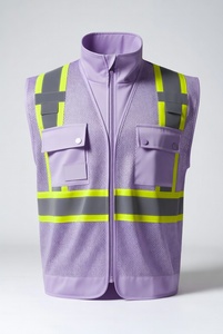 Men's Lightweight Durable Construction Work Safety Vest Men's Security Protection Duty Work Vest - Product Image 4