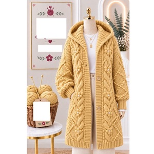 Pulls 100% acrylique ou coton, calibre 12, pour femmes, très tendance, style décontracté, pour la saison hivernale, fournisseur du Bangladesh. - Product Image 3