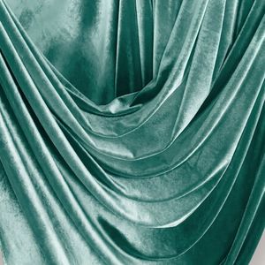 Classic Modern Bisleri Color Velvet Fabric 100% Polyester Medium Weight Woven Solid Quick Dry Breathable Soft Wedding Apparel - Product Image 2