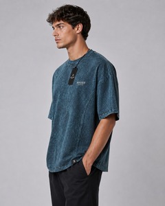 Camiseta Oversize para Hombre con Lavado Ácido y Mineral, Ajuste Holgado, Estilo Vintage, Servicio OEM, 100% Algodón, Transpirable, Secado Rápido - Product Image 3