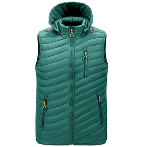 Gilet matelassé d'hiver pour femme, sans manches, léger et chaud, pour l'extérieur, décontracté, avec logo personnalisé, fournisseur - Product Image 2