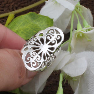 Artisan Handmade 925 Sterling Silver <b>Ring</b> Solid S925 <b>Plain</b> Silver Band Handcrafted Hammered Design Minimalist Fine Jewelry - Product Image 1