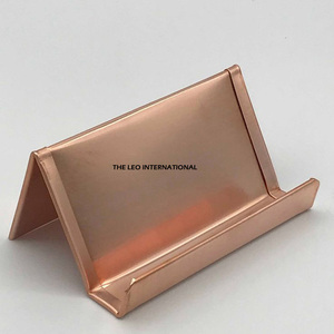 Elegante Porta Tarjetas de Metal Marrón, Moderno Soporte Redondo de Lujo para Exhibición en Oficina, Ofrecido en Grandes Cantidades al Precio Más Bajo - Product Image 6