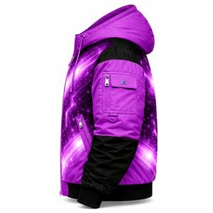 Veste bomber coupe-vent technique personnalisée OEM, unisexe, mode urbaine, production en gros, fournisseur direct d'usine de vêtements - Product Image 3