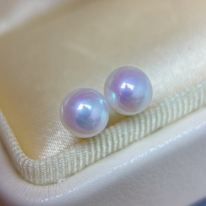 ต่างหูมุกอะโกย่าหลากสี 6-7 มม. เวินฉี  มีตำหนิเล็กน้อย  เข็มเงินแท้ S925  เครื่องประดับแฟชั่น  ของแท้จากจีน - Product Image 2