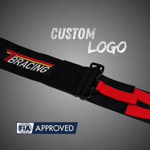 OEM ODM Motorsport Racing Seat <b>Belt</b> <b>Red</b> Polyester Harness FIA Certified 6 Point Cam Lock System Steel Hardware Custom Color Cars - Product Image 4