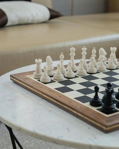 ILAHI's Eco-Friendly Rustic Polished Rectangle <b>Chess</b> <b>Board</b> Game 100% Handmade Pure Wood Animal/Love Style Customized Size <b>Chess</b> - Product Image 6