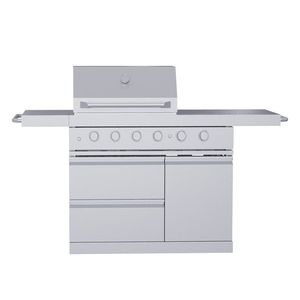 Griglia BBQ Portatile a 6 Bruciatori in Acciaio Inox 304 con Accensione Elettronica e Ruote Universali per Casa o Campeggio - Product Image 2