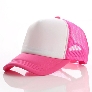 Wholesale Custom Patch Logo 5-Panel Mesh Baseball Cap Classic <b>Plain</b> Terry Truckers Hat for Men Gorras Mens Cotton Trucker - Product Image 5