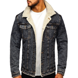 2025 Custom Designed Thickened <b>Denim</b> Winter Jacket Unisex Canvas Street Wear Wholesale Fashionable Warm Patchwork Hooded <b>Coat</b> - Product Image 1