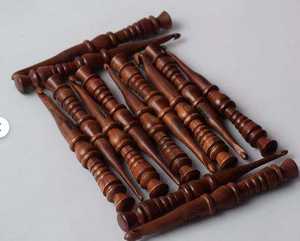 Juego de 13 Agujas de Ganchillo de Madera de Sheesham de Alta Calidad, Hechas a Mano, Ecológicas, de la India - Product Image 5