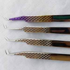 Professional Gradient Eyelash Tweezers Pointed Tip Russian Volume Fiber <b>Tools</b> Custom Color Private Label - Product Image 5