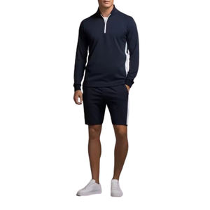 Fournisseur en gros de vêtements de sport pour la gym – Ensemble 2 pièces respirant avec logo personnalisé, coupe élastique régulière, imprimé uni - Product Image 5