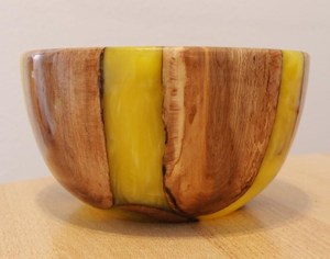 ชามเสิร์ฟเรซิ่นและไม้คุณภาพสูง ชามไม้ธรรมชาติ ชามใส่ผลไม้และสลัด ชามไม้สำหรับตกแต่งงานแต่งงาน ของตกแต่งบ้านและห้องครัว - Product Image 2