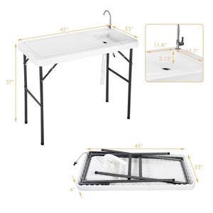 Mesa Plegable Portátil para Limpiar y Cortar Pescado, para Cocina de Camping - Product Image 3